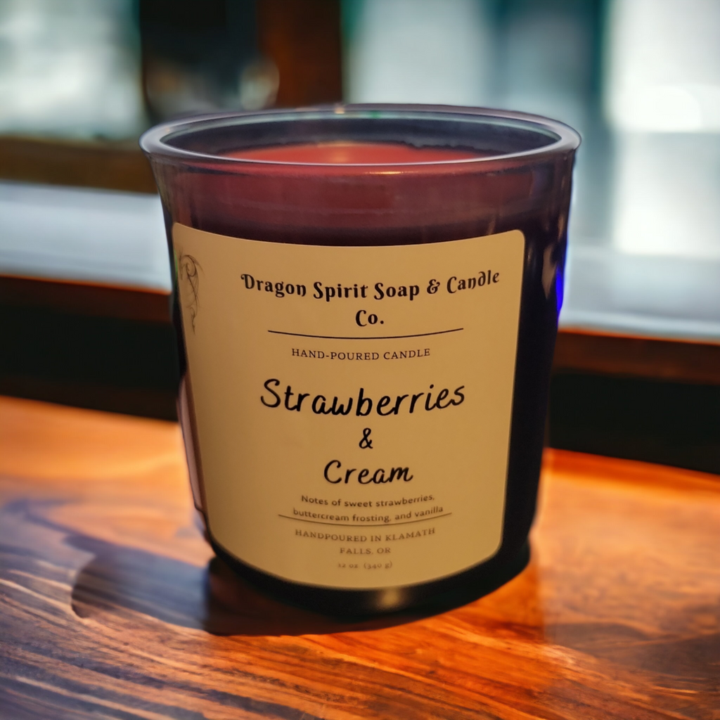 Strawberries & Cream - Hand Poured Candle