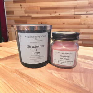 Strawberries & Cream - Hand Poured Candle